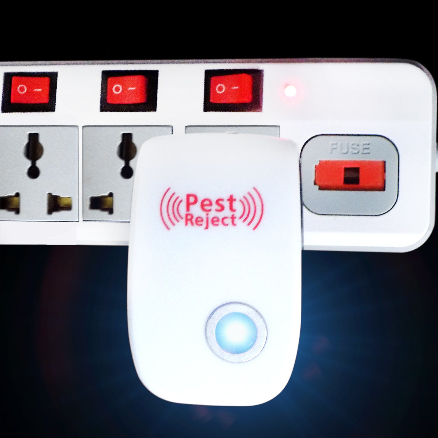 Ultrasonic pest repeller for rats, cockroaches, and mosquitoes Ultrasonic pest repeller for rats, cockroaches, and mosquitoes